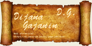 Dijana Gajanin vizit kartica